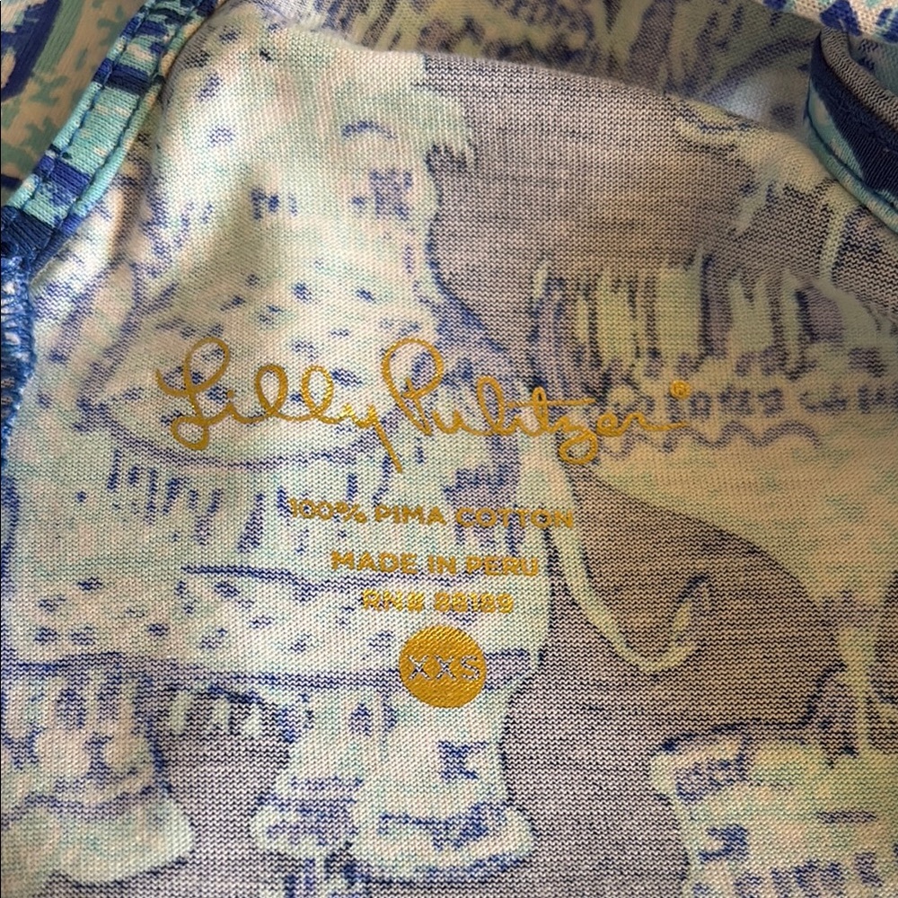 Lilly Pulitzer Blue Elephant Print Dress - Picture 4 of 6